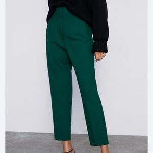 Zara Dark Green Cropped Pants